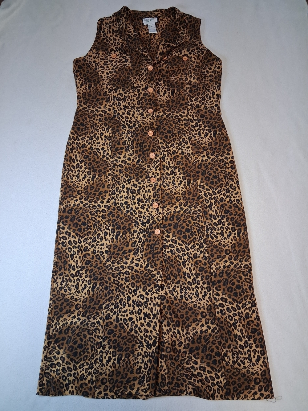 Olivia Rose Leopard Print Dress in Mustard Black